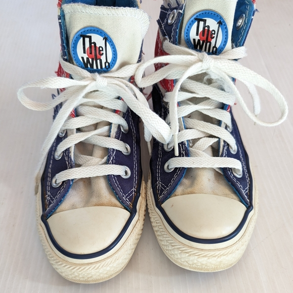 CONVERSE Limited Edition The Who flag Artwork 2008 Year Hour high top sneakers - Picture 8 of 15